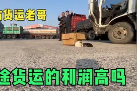 小天天和17.5米大货车司机探讨运费，老哥说出货运利润，这是真事视频封面