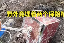 在野外意外发现两个保险箱，里面竟装了这么多宝贝！视频封面