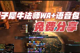 魔兽怀旧服橘子犀牛全套法师WA加语音包免费分享赠人玫瑰手有余香视频封面
