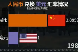 近60年人民币兑美元汇率情况一览，人民币走向世界！