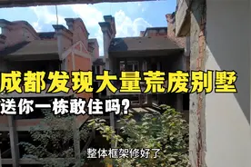 四川成都发现大量废弃别墅，里面杂草比人还高，送你一栋敢住吗？视频封面