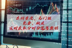 东财量化，无门槛，免费、极速、实时获取分时分笔等数据