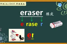 三年级 上册 英语 第一单元 eraser 单词速记