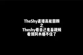 Theshy看自己的抽象视频，直呼看不懂，但看到阿水绷不住了视频封面