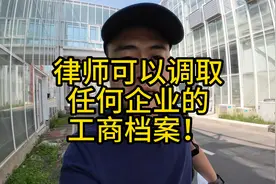 律师可以调取任何企业的工商档案，带你沉浸式体验下~视频封面