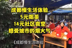 成都慢生活体验：5元喝茶，14元社区食堂，感受城市的烟火气视频封面