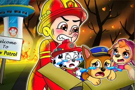 汪汪队动画：狗狗们受到大火危机，莱德队长化身消防员展开救援！视频封面