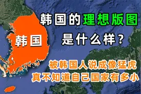 韩国的理想版图有多大？曾将自己的地图比成老虎，实际却少的可怜视频封面