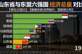 山东省与东盟六强国经济总量对比，见证山东经济腾飞！视频封面