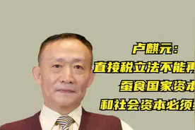 卢麒元：直接税立法不能再拖了，蚕食国家资本和社会资本必须结束视频封面