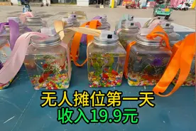 无人摊位卖网红罐罐鱼第一天，收入19.9元！还是好人多一个也没少视频封面