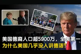 美国德裔人口超5900万，全美第一，为什么美国几乎没人讲德语？视频封面