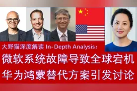 微软系统升级故障，导致全球宕机；华为鸿蒙替代方案引发讨论视频封面