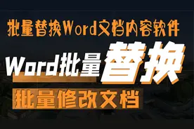 "轻松快捷：利用批量替换软件，一键修改多个Word文档中的内容！"视频封面