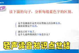 初中语文基础知识，轻声读音的知识点总结视频封面