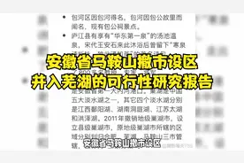 安徽省马鞍山撤市设区，并入芜湖的可行性研究报告视频封面