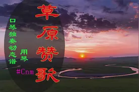 复音口琴独奏《草原赞歌》动态谱，蒋金临先生演奏。视频封面