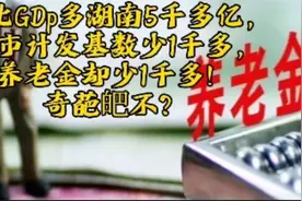 奇葩！鄂 GDp 多湘5千亿，地市计发基数却少1千多，养老金却少1千视频封面