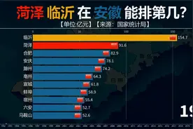 山东最穷的菏泽放在安徽省经济能排第几？看菏泽与临沂GDP表现！视频封面