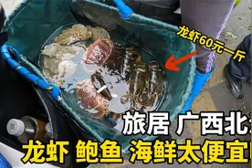 到广西北海旅居，海鲜太便宜啦！膏蟹100元12个，龙虾60元一斤视频封面