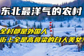 东北最洋气的农村，全村都是外国人，街上全是高鼻梁的白人美女?视频封面