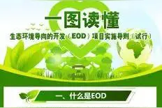 一图读懂 | 生态环境导向的开发（EOD）项目实施导则（试行）图片