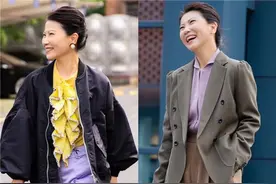五六十岁的女人穿外套，为什么建议“穿长不穿短”，关键在这3点图片