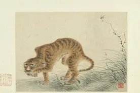 故宫有幅名画：老虎被画成“病猫”，最后放大10倍后发现其中秘密图片