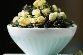 碧螺春作茶胚能否重振苏州茉莉花茶？三万昌九窨茉莉碧螺评测图片