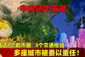 中央选中安徽：打造1个都市圈3个交通枢纽，多座城市被委以重任！图片