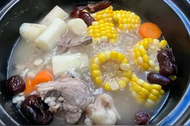 山药芡实养胃汤，调和脾胃、健脾祛湿（小魚儿简单菜谱252）图片