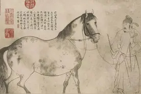 北宋·李公麟《五马图》天下第一白描为“天下绝艺矣”图片