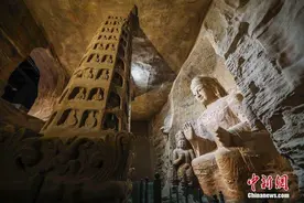 3D打印技术成功复制云冈石窟第3窟图片