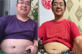 40岁中年男划船机2个月减重20斤图片