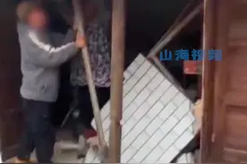 女生练车把男友家撞出大洞，当事人：当时脑子一片空白，男友和他家人都说人没事就行图片