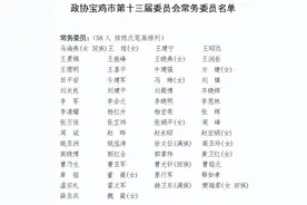 「现场」刘荣贤当选政协宝鸡市第十三届委员会主席图片