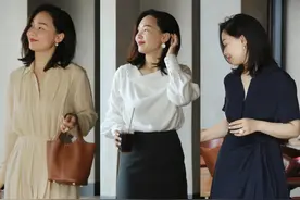 穿搭技巧：40岁梨形身材女生掌握这几个套路，显瘦优雅还高级图片