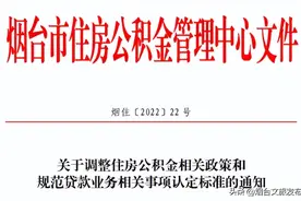 最高70万！烟台住房公积金贷款政策最新调整图片