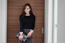 韩国人气模特孙允珠时尚穿搭高清美图第四十九期图片