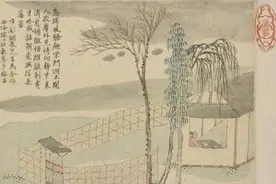 秦淮八艳之首柳如是，将所托非人的苦闷，画入月堤烟柳图中图片