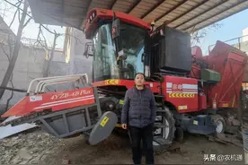 李合军：我买的宗申悍将玉米收获机超一线品牌图片