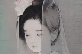 国内工笔第一美人！作品尽显少女360°极致柔美，靠近像会呼吸一样图片