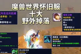 魔兽世界怀旧服十大野外掉落，每一样都能让你赚的盆满钵满图片