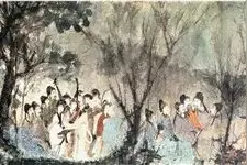傅抱石小画里的“最美情书”图片