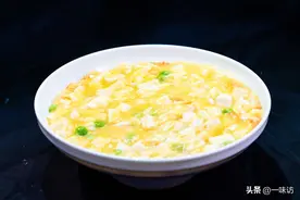 蟹黄豆花做法，3元豆腐这样做咸中味鲜，豆花鲜嫩可口！老少皆宜图片