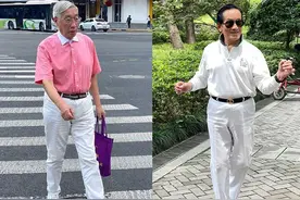 建议六七十岁男人：穿西裤别把皮带扎裤腰，做好这3点才不显油腻图片