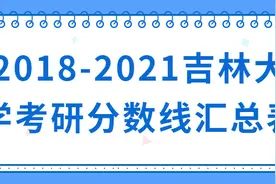 2018-2021吉林大学考研分数线汇总表图片