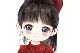 超好看的2023年过年卡通喜庆红衣女孩头像，总有一款适合你图片