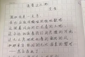 抄书第四天，《我爱这土地》——艾青图片