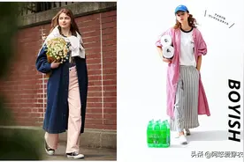 今春流行一种穿法，叫“长外套+平底鞋”，洋气显高，特有范儿图片